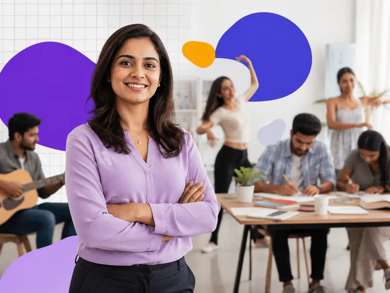 Indian academy owner leading a multidisciplinary learning studio with Yepsta